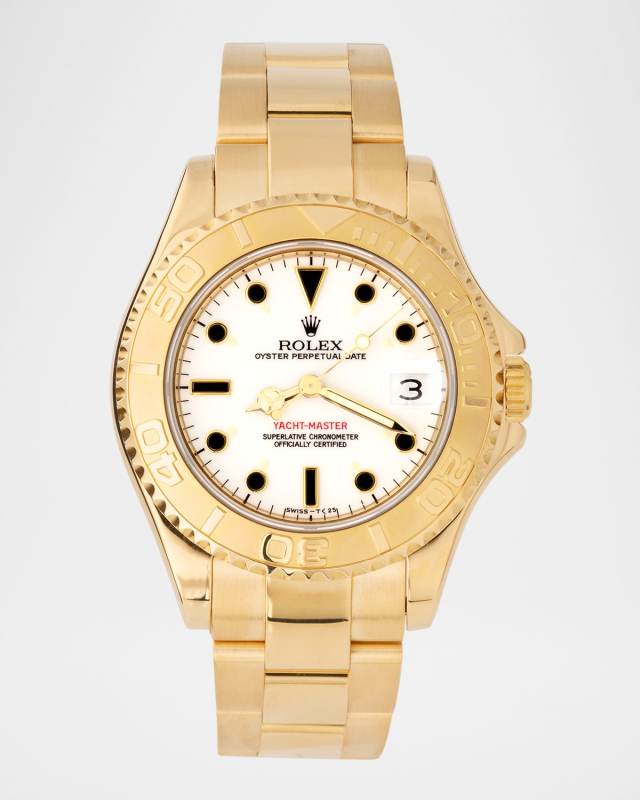 Rolex 18K Yellow Gold Yacht-Master 35mm Vintage 1996 Watch